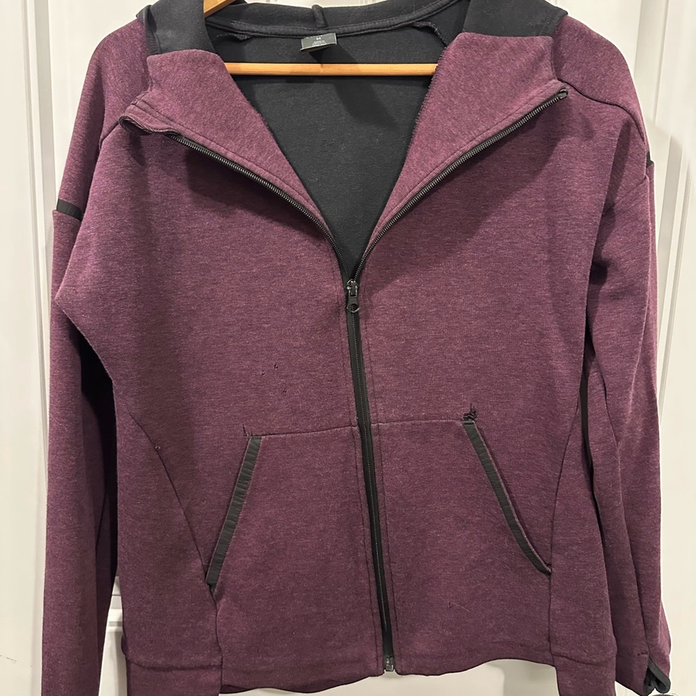 Champion Maroon Zip-Up Hoodie
